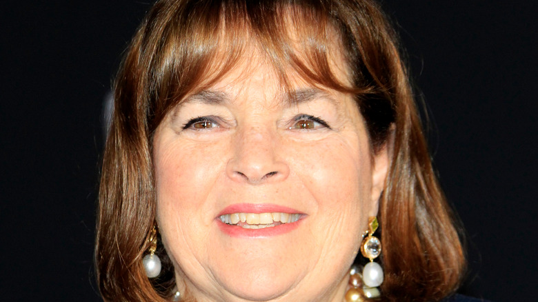 Ina Garten in pearl earrings