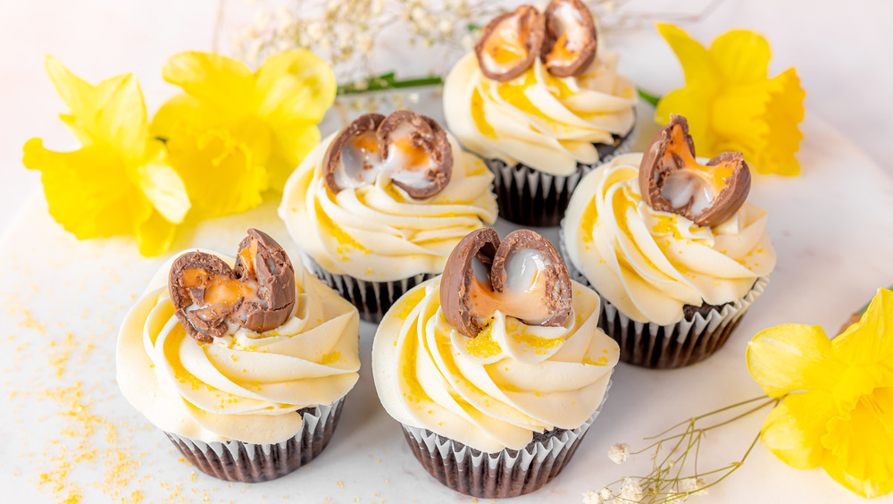 Cadbury Creme Eggs cupcakes