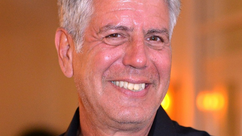 Anthony Bourdain smiling