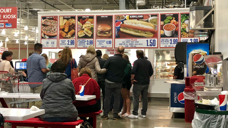 Costco Food Court sign