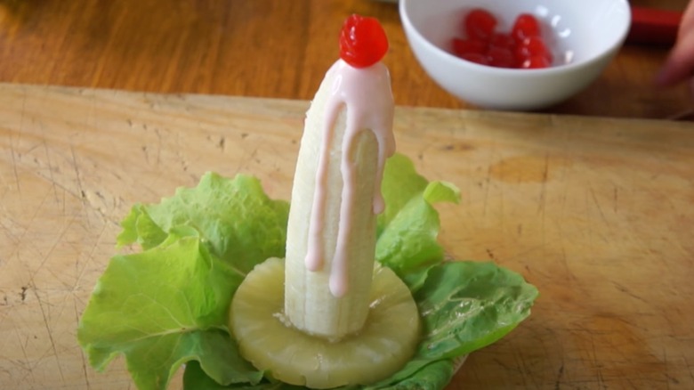 banana candle salad