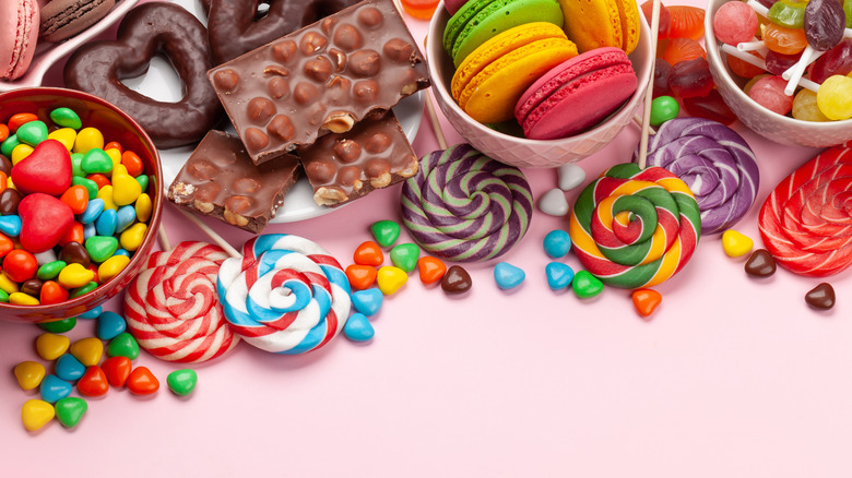 Colorful candies and sweets