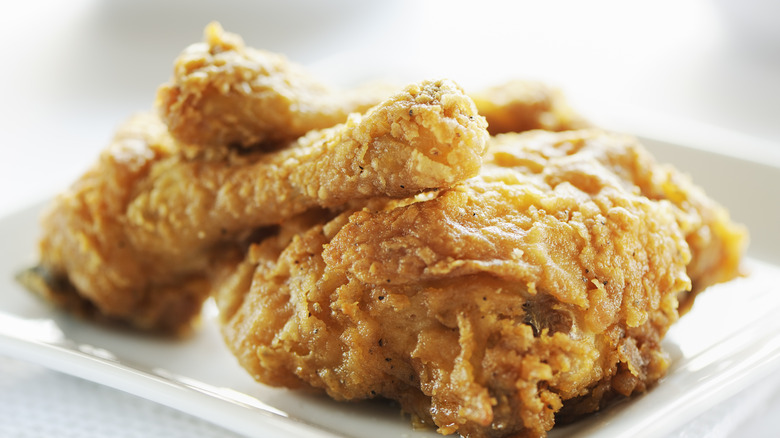 fried chicken on plate