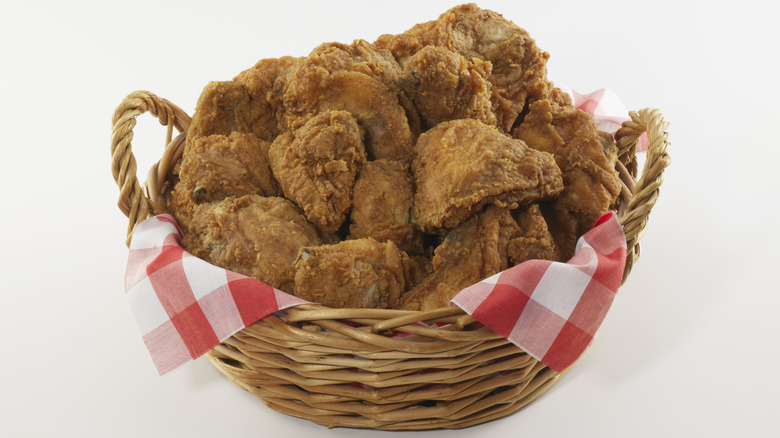basket of fried chicken