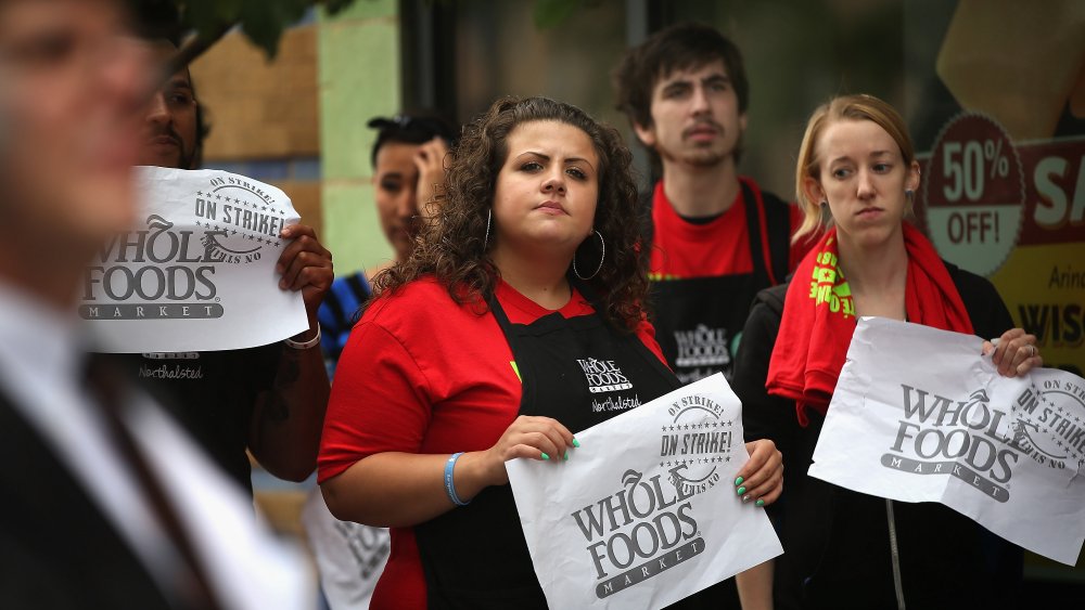 Whole Foods employees protesting