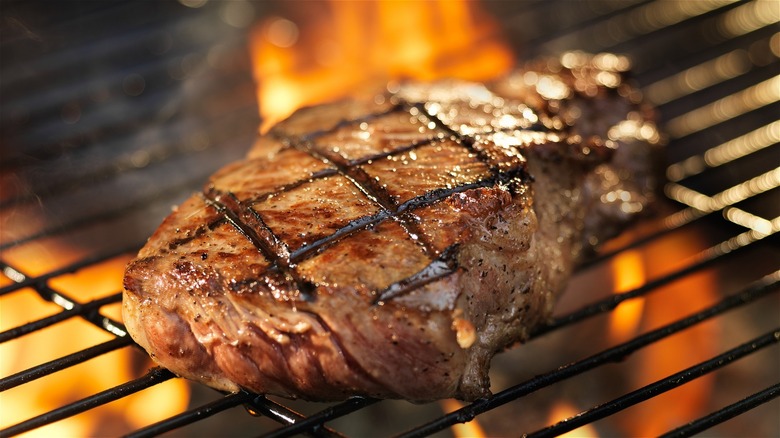 Flame grilled steak