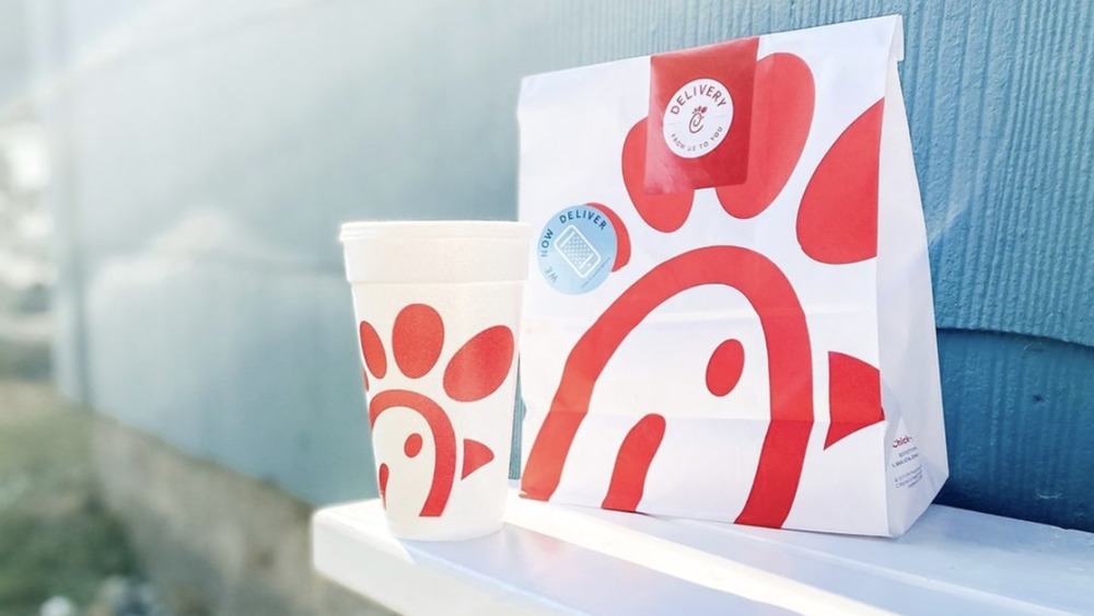 Chick-fil-a bag and drink