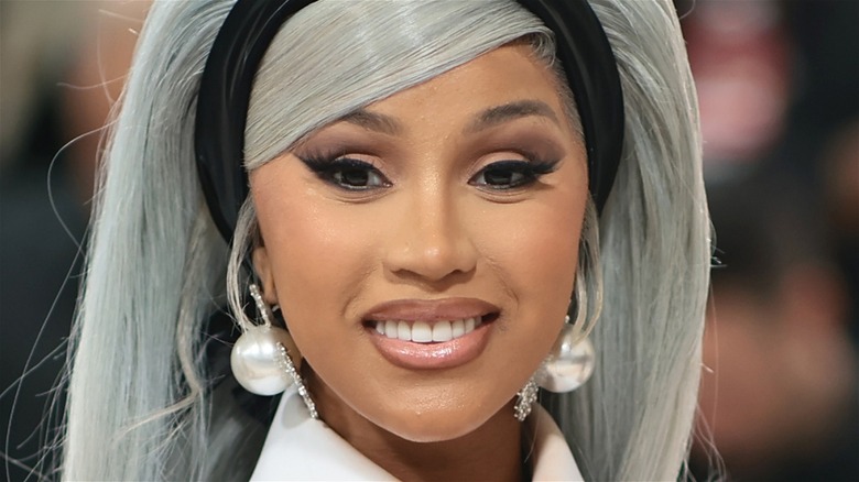 Cardi B smiling at camera