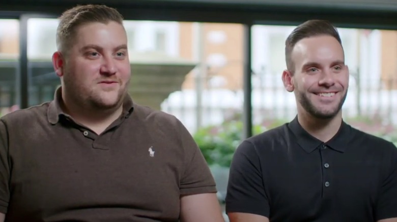 Gary Rhodes' two sons smiling
