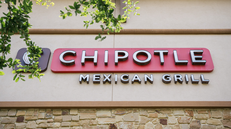 Chipotle storefront sign exterior