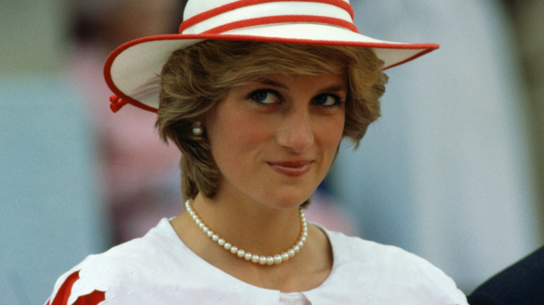 Princess Diana in hat