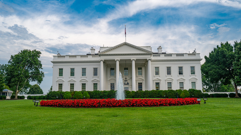 The outside of the White House