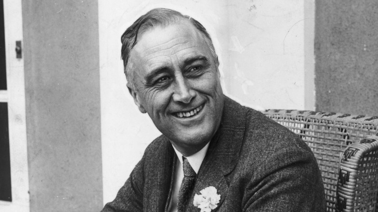 photo of Franklin D. Roosevelt smiling