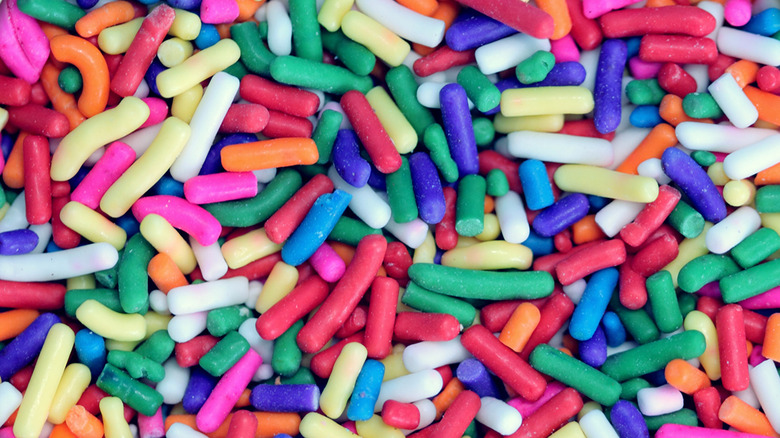 colored sprinkles