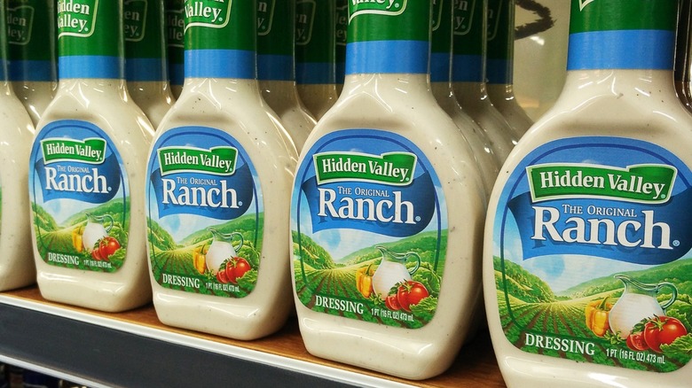 Bottles of Hidden Valley Ranch 