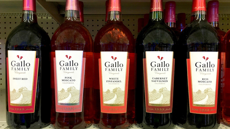 selection of gallo wines