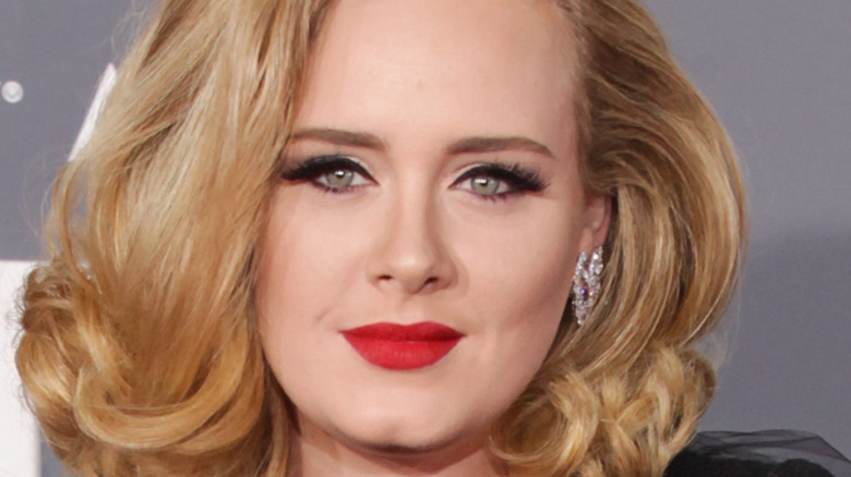 Adele smirking