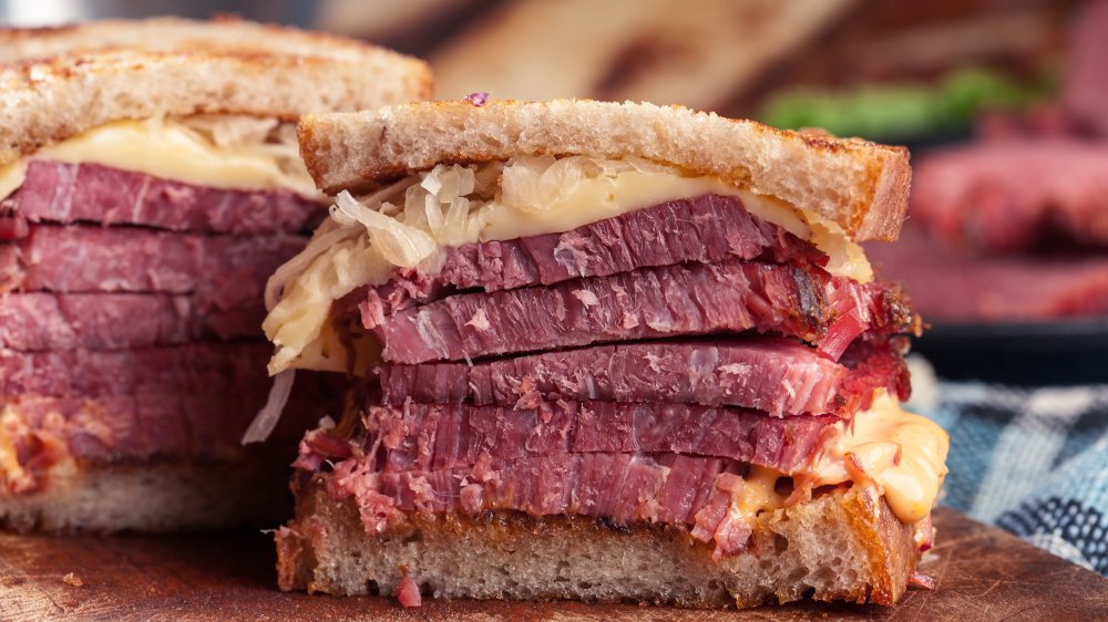 A Reuben sandwich