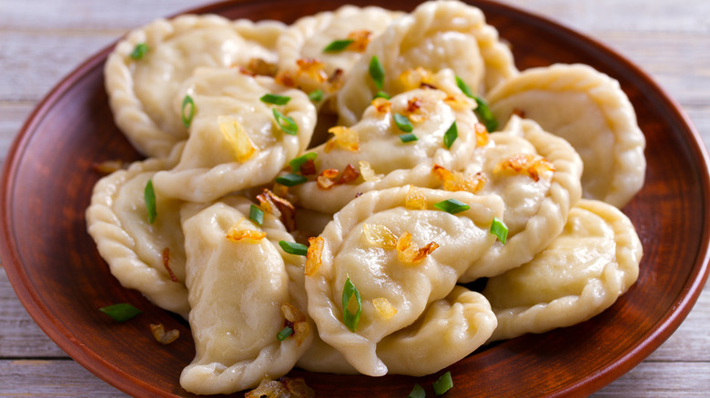 Pierogi on a plate