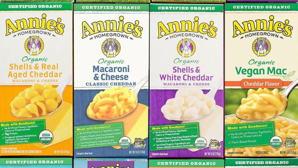 Annie's mac and cheese boxes