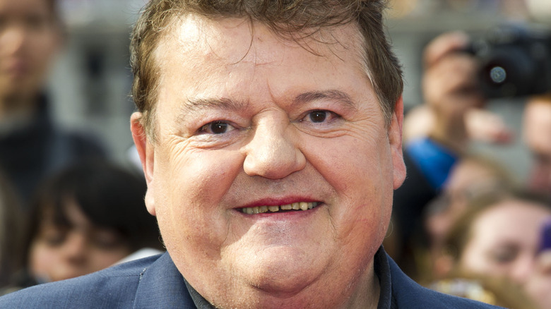 Robbie Coltrane smiling