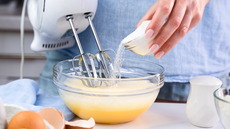 hand mixer used for baking