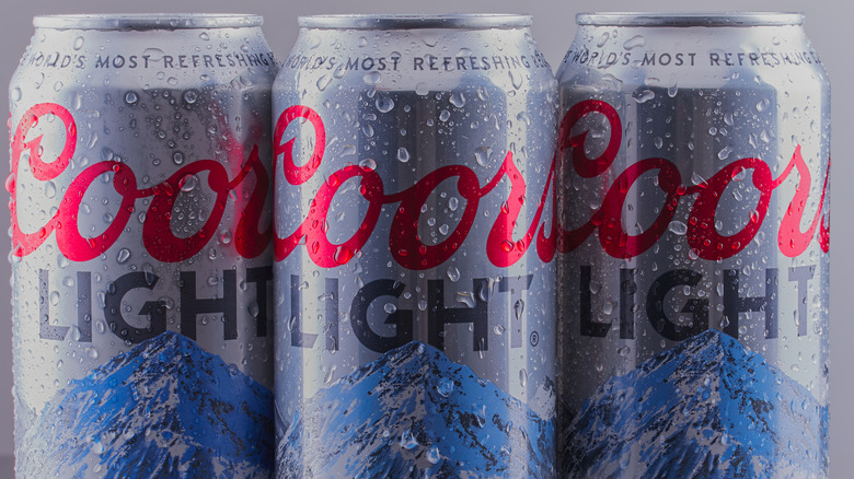 Cold Coors Light beers 