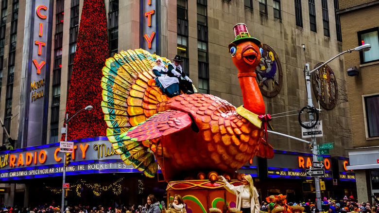 Turkey float from Macy's Thanksgiving parade
