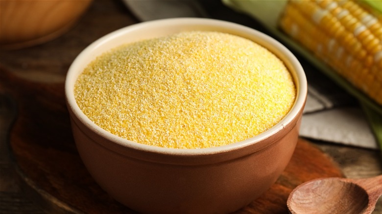 Bowl of cornmeal