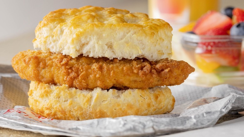Chicken biscuit from Chick-fil-A