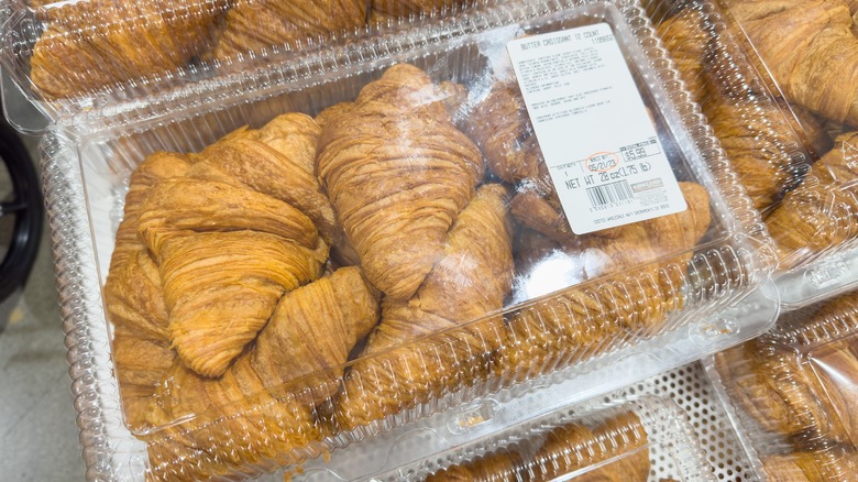croissants in plastic packaging