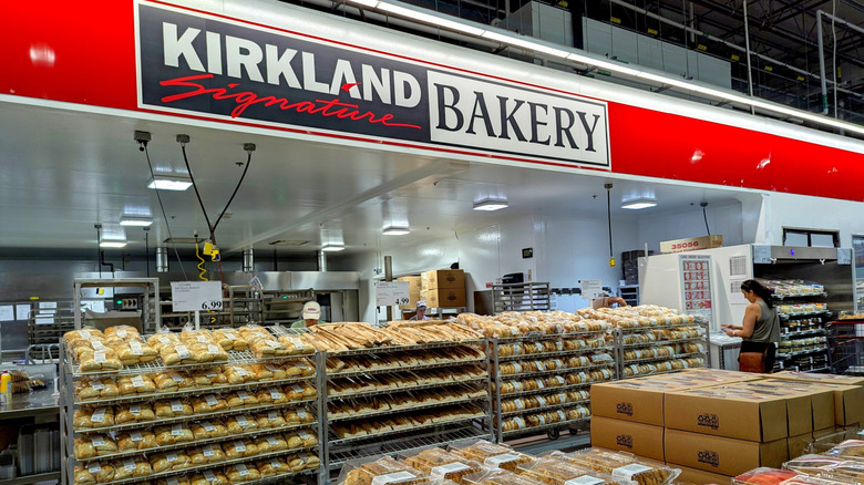 costco bakery with kirkland bakery sign