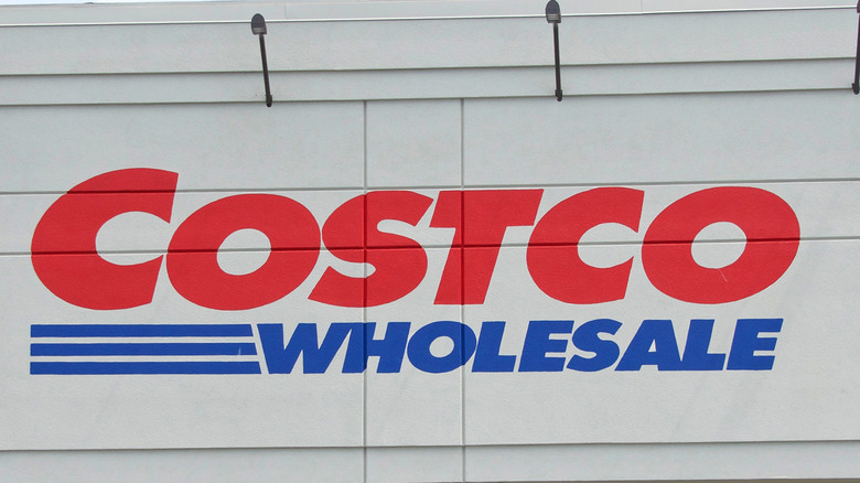 Costco Wholesale sign on exterior storefront