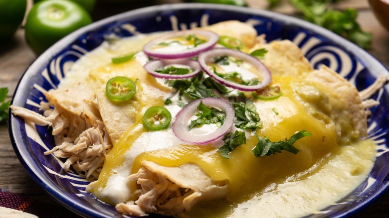 Chicken enchiladas