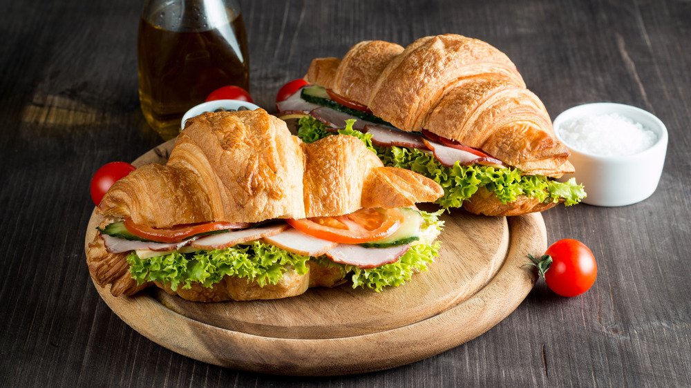 Croissant sandwiches