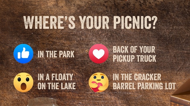  Sondaggio picnic su Facebook Cracker Barrel