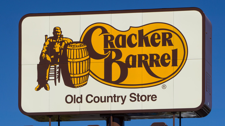 Cracker Barrel restaurant sign 