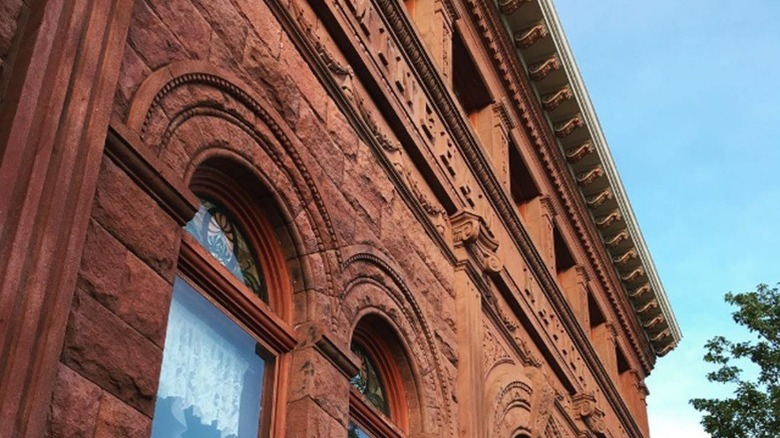 Top of the building where Twisted Vine is located