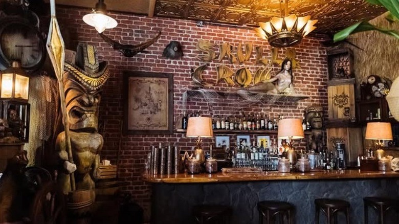 The inside of Skull & Crown Trading Co