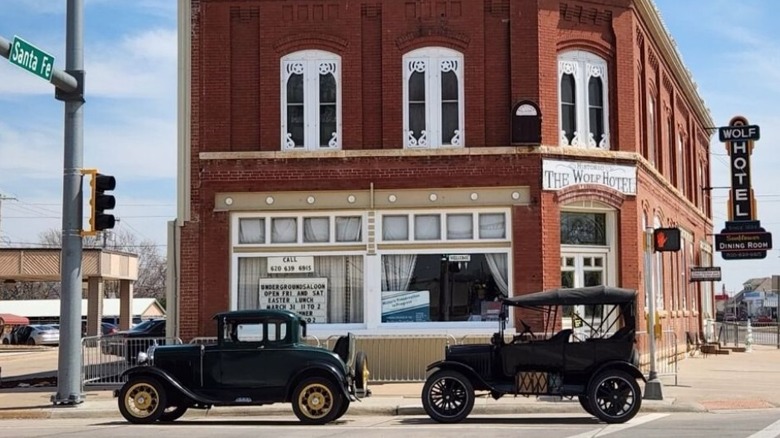 The Historic Wolf Hotel where the Underground Saloon is located