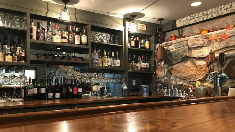 The bar at Quarry Tavern