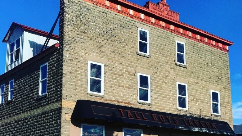 Top exterior of Tall Boys Tavern