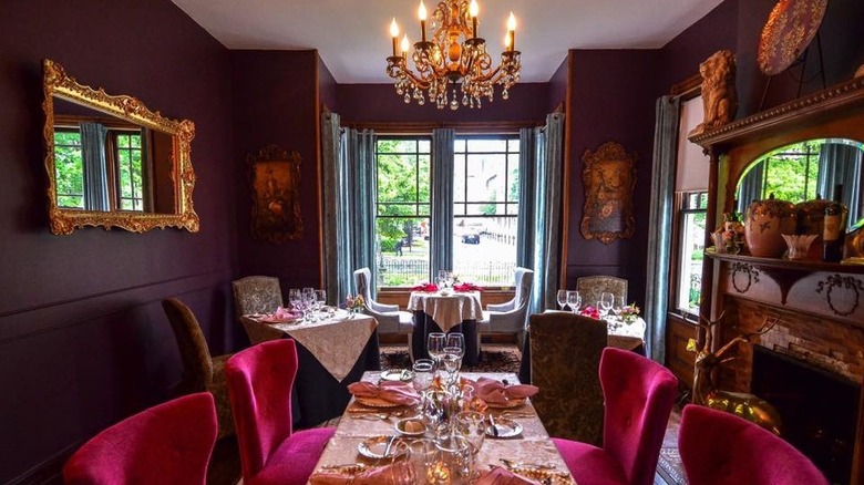 An opulent dining room at McNinch House Restaurant