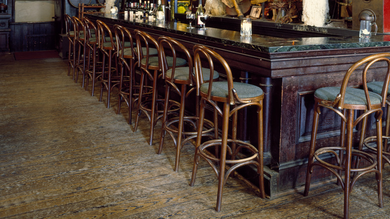 Bar interior of La Carafe