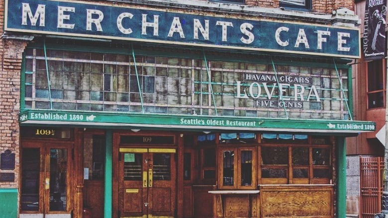Exterior of Merchants Cafe & Saloon