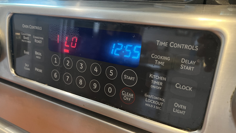 digital oven temperature display