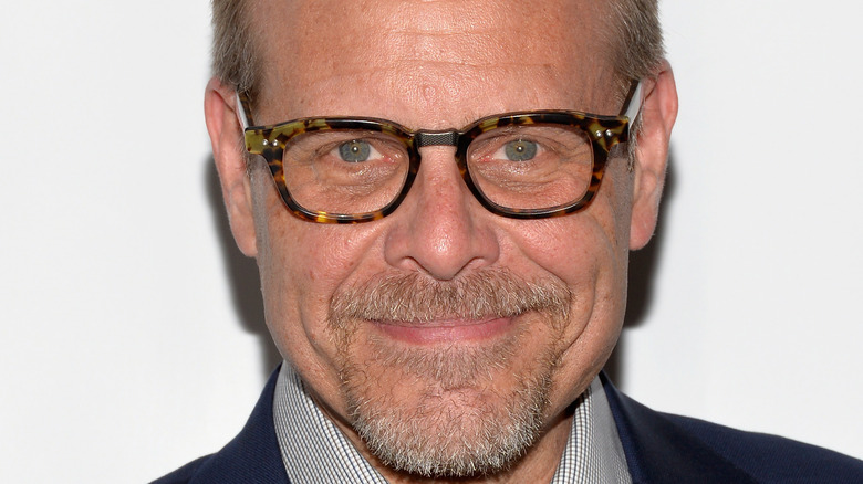 Alton Brown wearing glasses