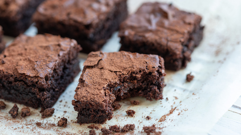 Fudgy chewy brownies