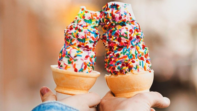Dairy Queen cones with sprinkles