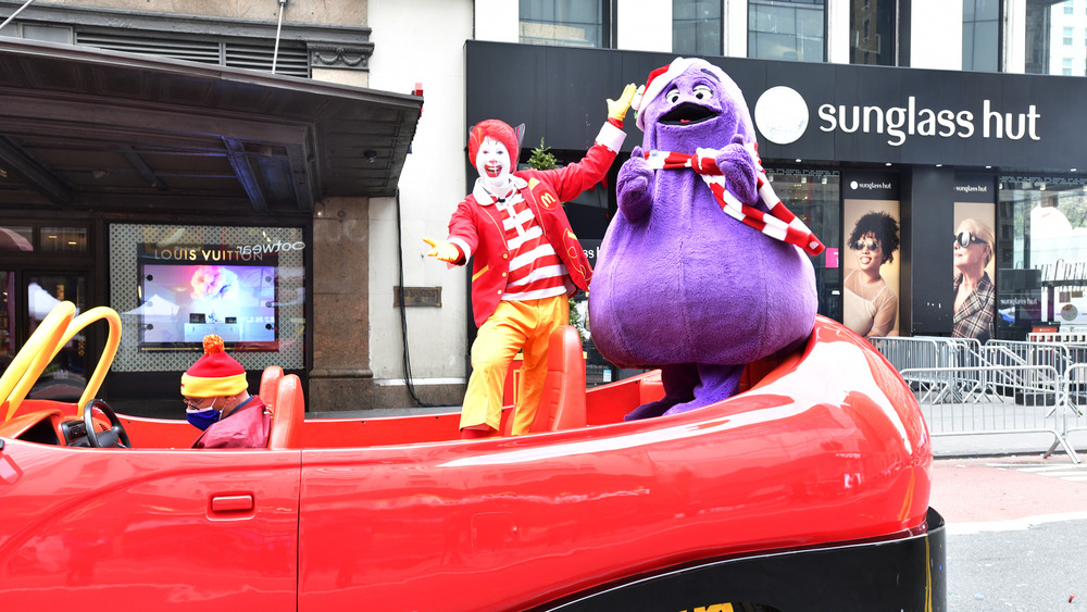 Grimace and Ronald McDonald